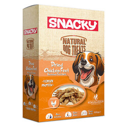 Snacky - Snacky Kurutulmuş Tavuk Ayak Köpek Ödülü 100 Gr