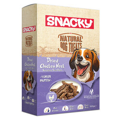 Snacky - Snacky Kurutulmuş Tavuk Boyun Köpek Ödülü 100 Gr