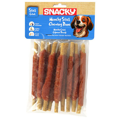 Snacky Munchy Ördek Sargılı Köpek Ödül 13 Cm (10 lu Paket) - 120 Gr