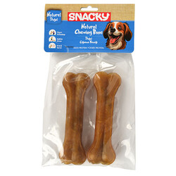 Snacky - Snacky Natural Köpek Çiğneme Kemiği 13 Cm (2 li Paket) - 95 Gr