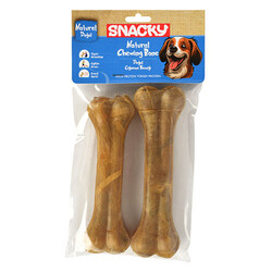Snacky - Snacky Natural Köpek Çiğneme Kemiği 15 Cm (2 li Paket) - 155 Gr