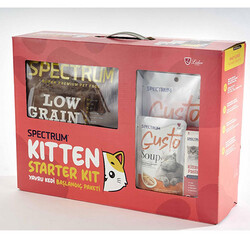 Spectrum - Spectrum Starter Kit Low Grain Kitten Tavuk Hindi ve Kızılcık Yavru Kedi Maması 2 Kg - Başlangıç Paketi