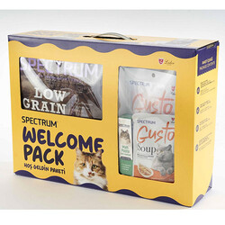 Spectrum - Spectrum Welcome Pack Low Grain Sterilised Somon ve Hamsi Kısırlaştırılmış Kedi Maması 2 Kg