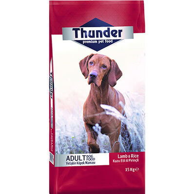 Thunder Kuzu Etli Köpek Maması 15 Kg + 5 Adet 400 Gr Cex Konserve