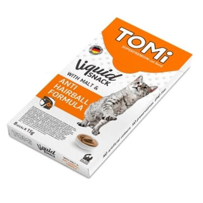 Tomi Kedi Kreması Anti Hairball Malt Ek Besin Kedi Ödülü 8x15 Gr 120 Gr