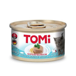 Tomi - Tomi Kitten Somonlu Tahılsız Yavru Kedi Konservesi 85 Gr