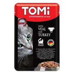 Tomi - Tomi Pouch Dana Etli ve Hindili Kedi Yaş Maması 100 Gr