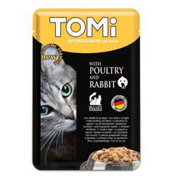 Tomi - Tomi Pouch Kümes Hayvanı ve Tavşan Kedi Yaş Maması 100 Gr