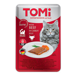 Tomi - Tomi Pouch Pate Dana Eti ve Havuç Tahılsız Kedi Yaş Maması 100 Gr