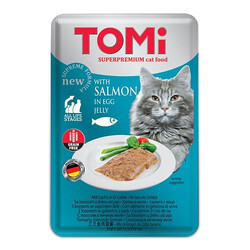 Tomi - Tomi Pouch Pate Somon ve Yumurta Tahılsız Kedi Yaş Maması 100 Gr