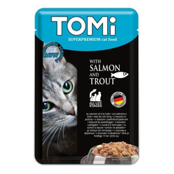 Tomi - Tomi Pouch Somon ve Alabalıklı Kedi Yaş Maması 100 Gr