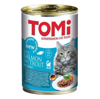 Tomi Somon ve Alabalıklı Kedi Konservesi 400 Gr