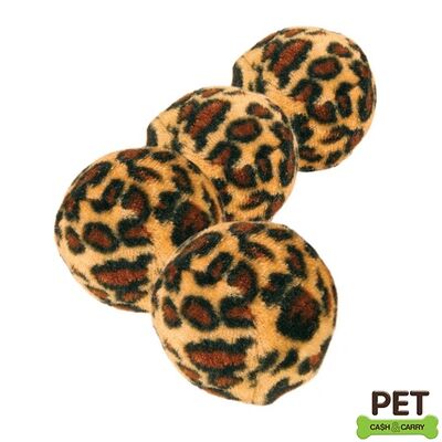 Trixie Leopar Desenli Top Kedi Oyuncağı 4 Cm (4 Adet)