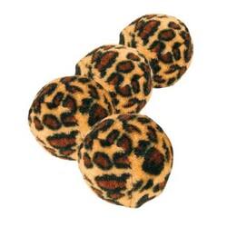 Trixie - Trixie Leopar Desenli Top Kedi Oyuncağı 4 Cm (4 Adet)