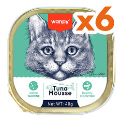 Wanpy - Wanpy Box Ton Balıklı Alutray Kedi Yaş Maması 40 Gr x 6 Adet