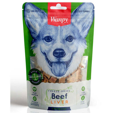 Wanpy Freeze-Dried Kurutulmuş Ciğer Natural Köpek Ödülü 40 Gr