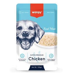 Wanpy Super Premium Pouch Tavuklu Köpek Yaş Maması 100 Gr x 6 Adet - Thumbnail