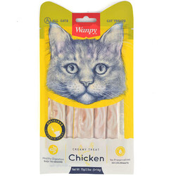 Wanpy - Wanpy Tavuk Etli Likit Creamy Kedi Ödülü 5 x 14 Gr