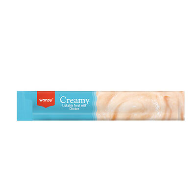 Wanpy Tavuk Etli Likit Creamy Köpek Ödülü 5 x 14 Gr