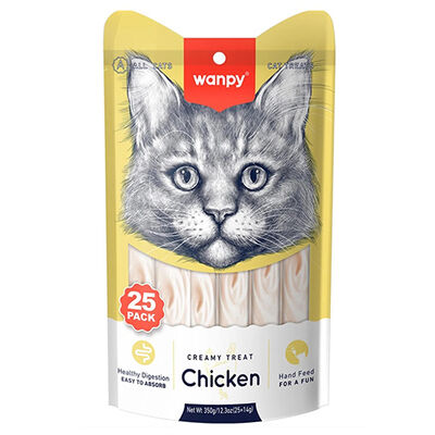 Wanpy Tavuklu Likit Creamy Kedi Ödülü 25 x 14 Gr