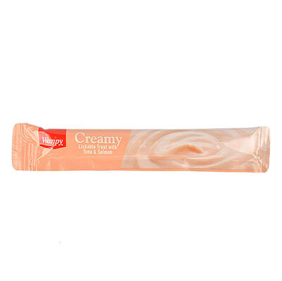 Wanpy Ton Balık ve Somonlu Likit Creamy Kedi Ödülü 25 x 14 Gr