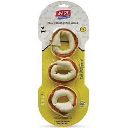 Warf - Warf 6069 Naturals Gerçek Tavuk Etli Simit Kemik Small 3'lü Paket ( 8 cm - 193 Gr )