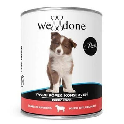 Welldone Puppy Kuzu Etli Pate Yavru Köpek Konservesi 415 Gr