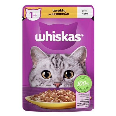 Whiskas Pouch in Jelly Tavuk Etli Kedi Yaş Maması 85 Gr